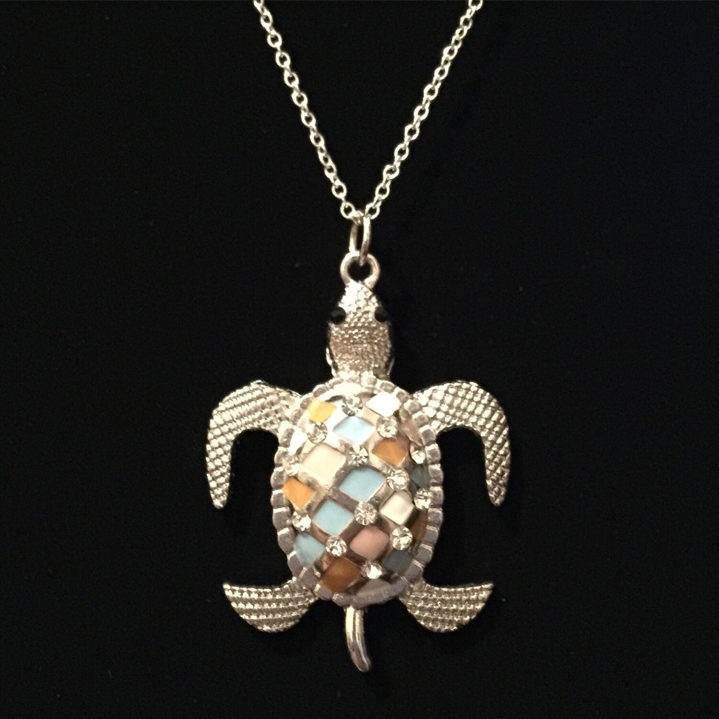 Silver Turtle pendant and chain